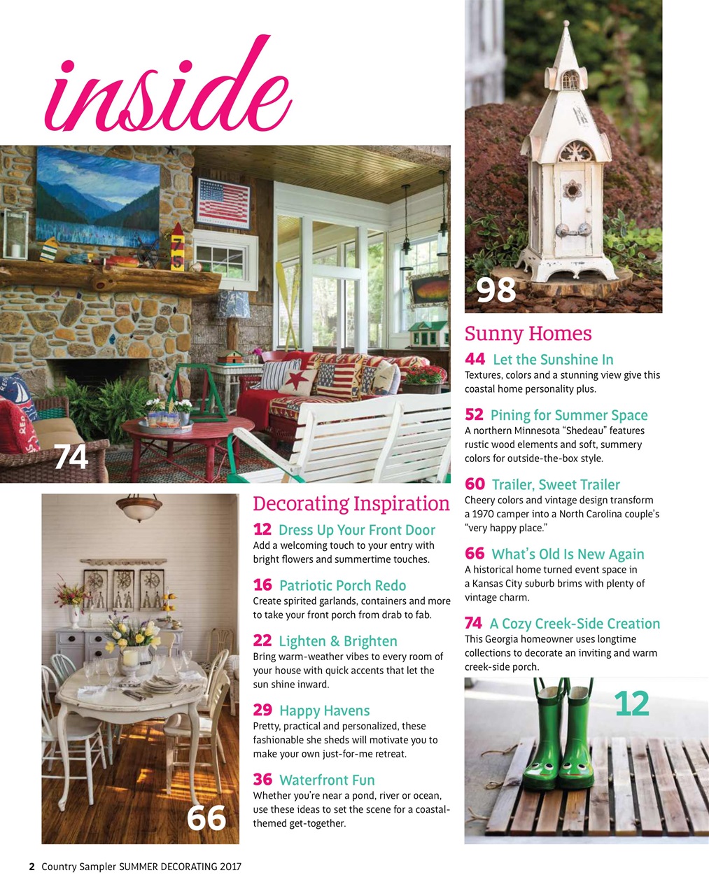 Country Sampler Home Preview Pages