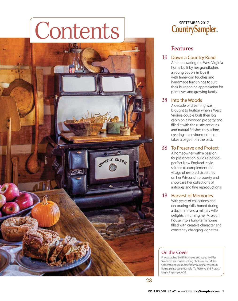 Country Sampler Home Preview Pages