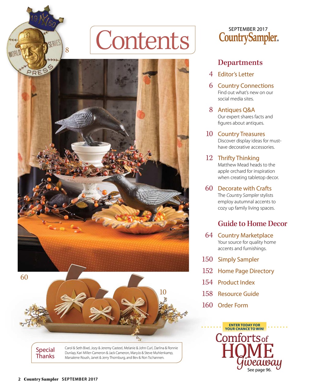 Country Sampler Home Preview Pages