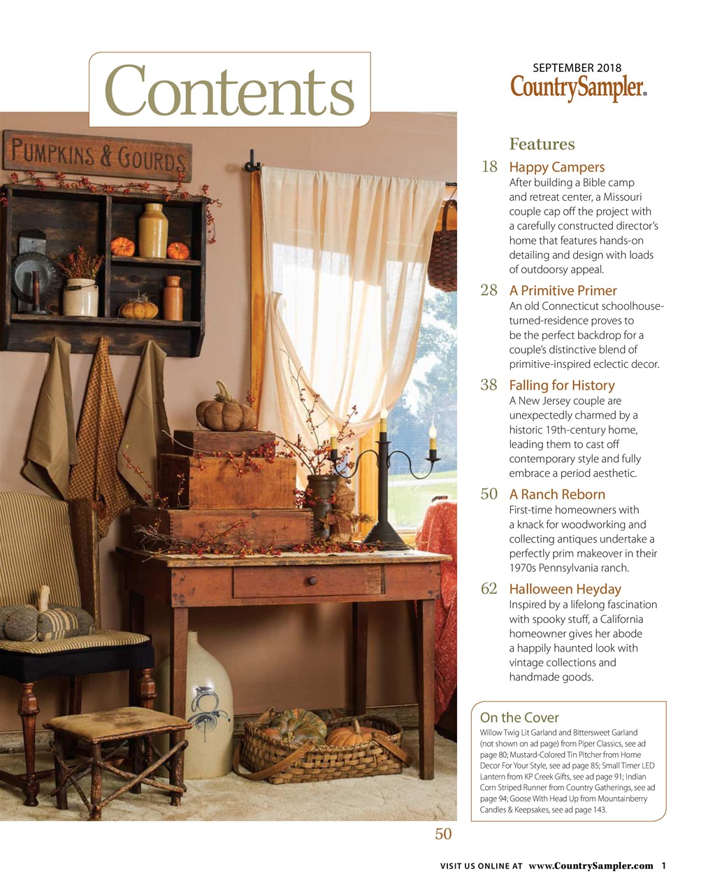 Country Sampler Home Preview Pages