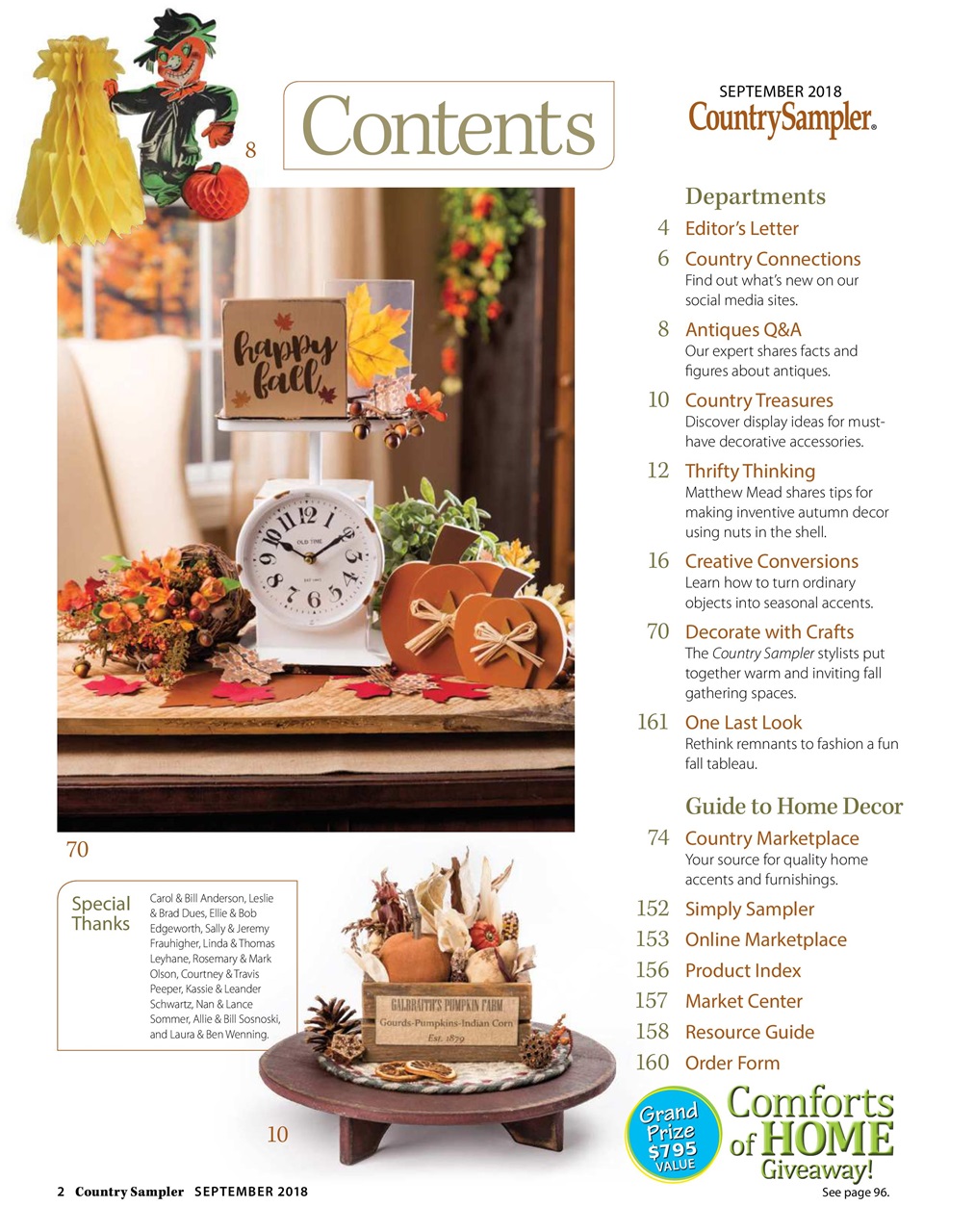 Country Sampler Home Preview Pages