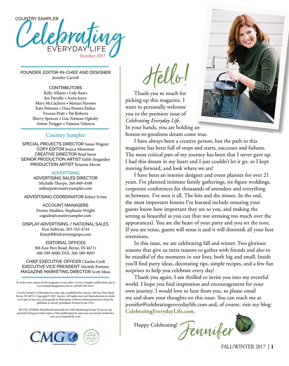 Country Sampler Home Preview Pages