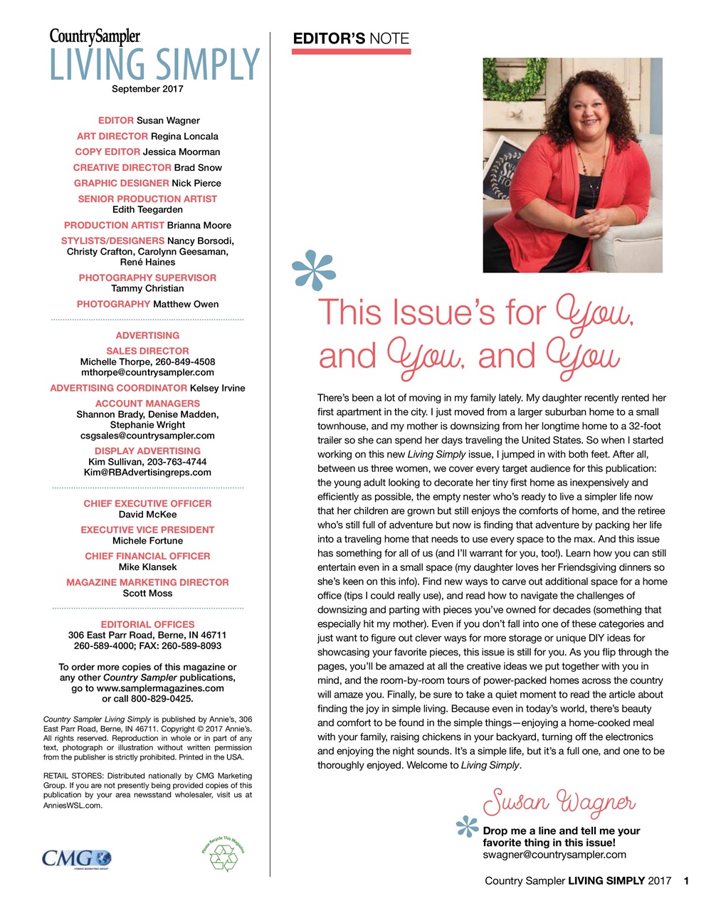 Country Sampler Home Preview Pages