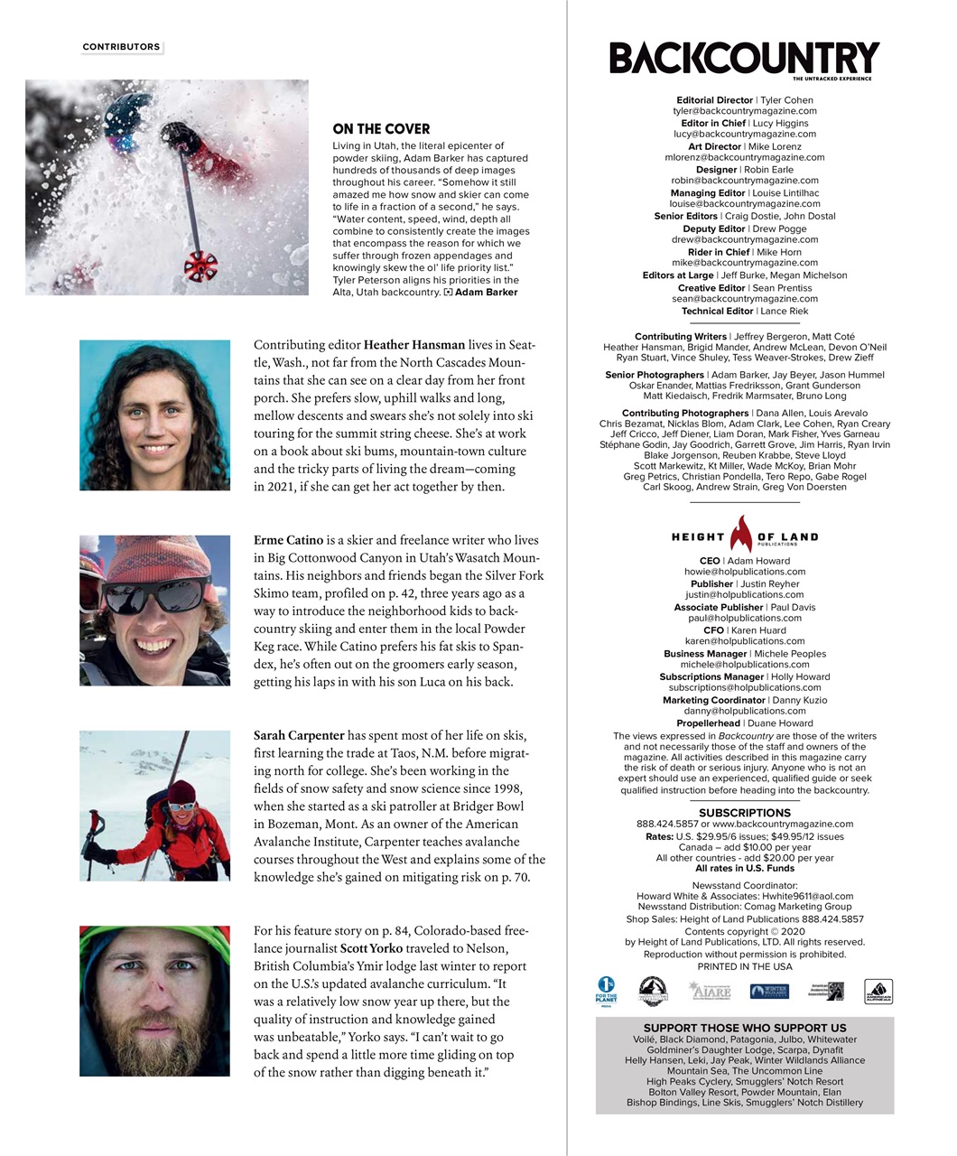 Backcountry Preview Pages