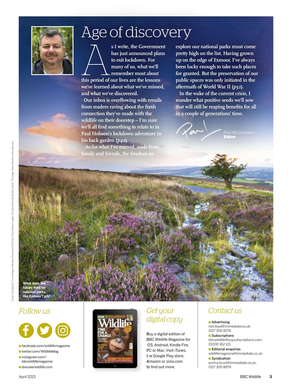 BBC Wildlife Magazine Preview Pages