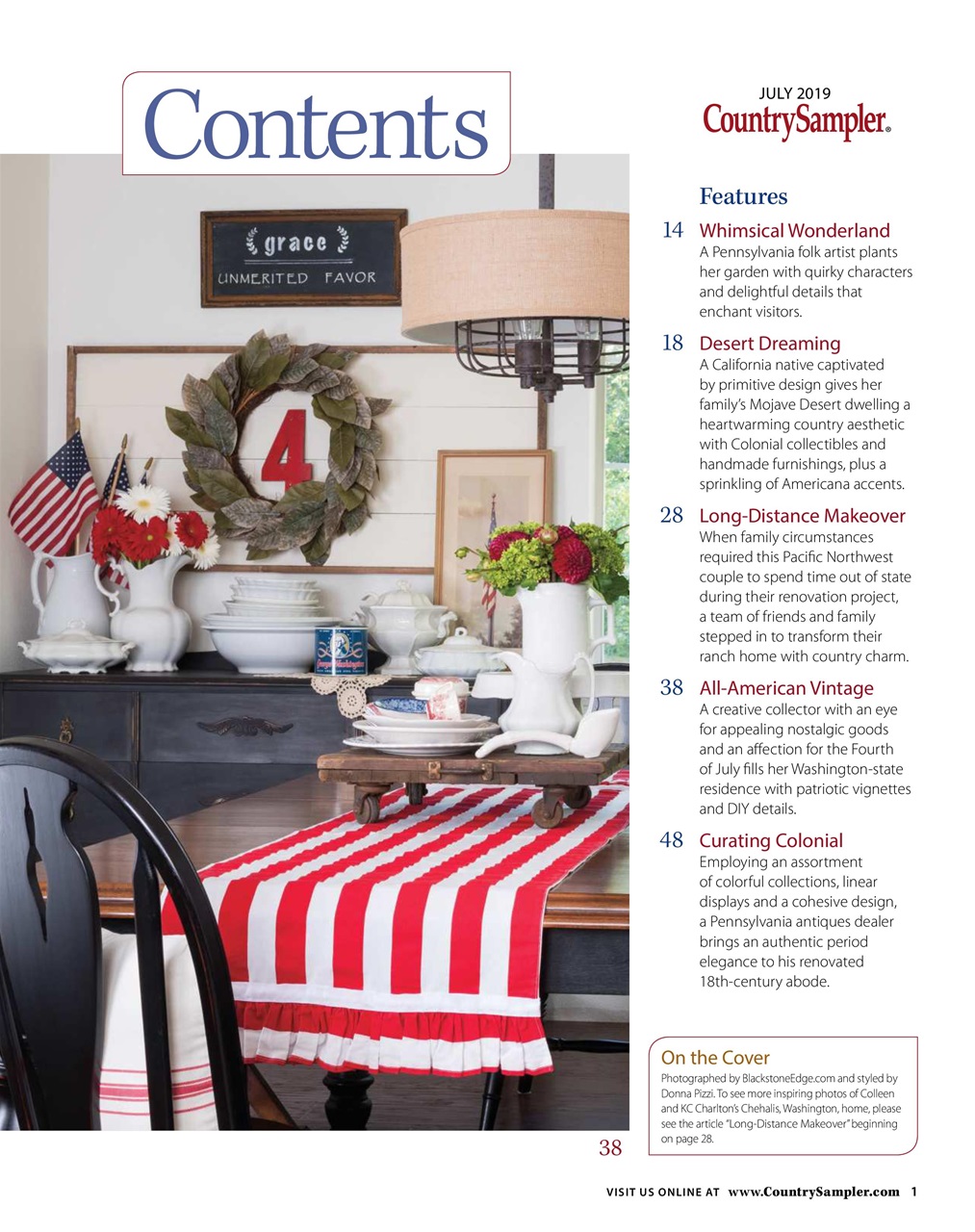 Country Sampler Home Preview Pages