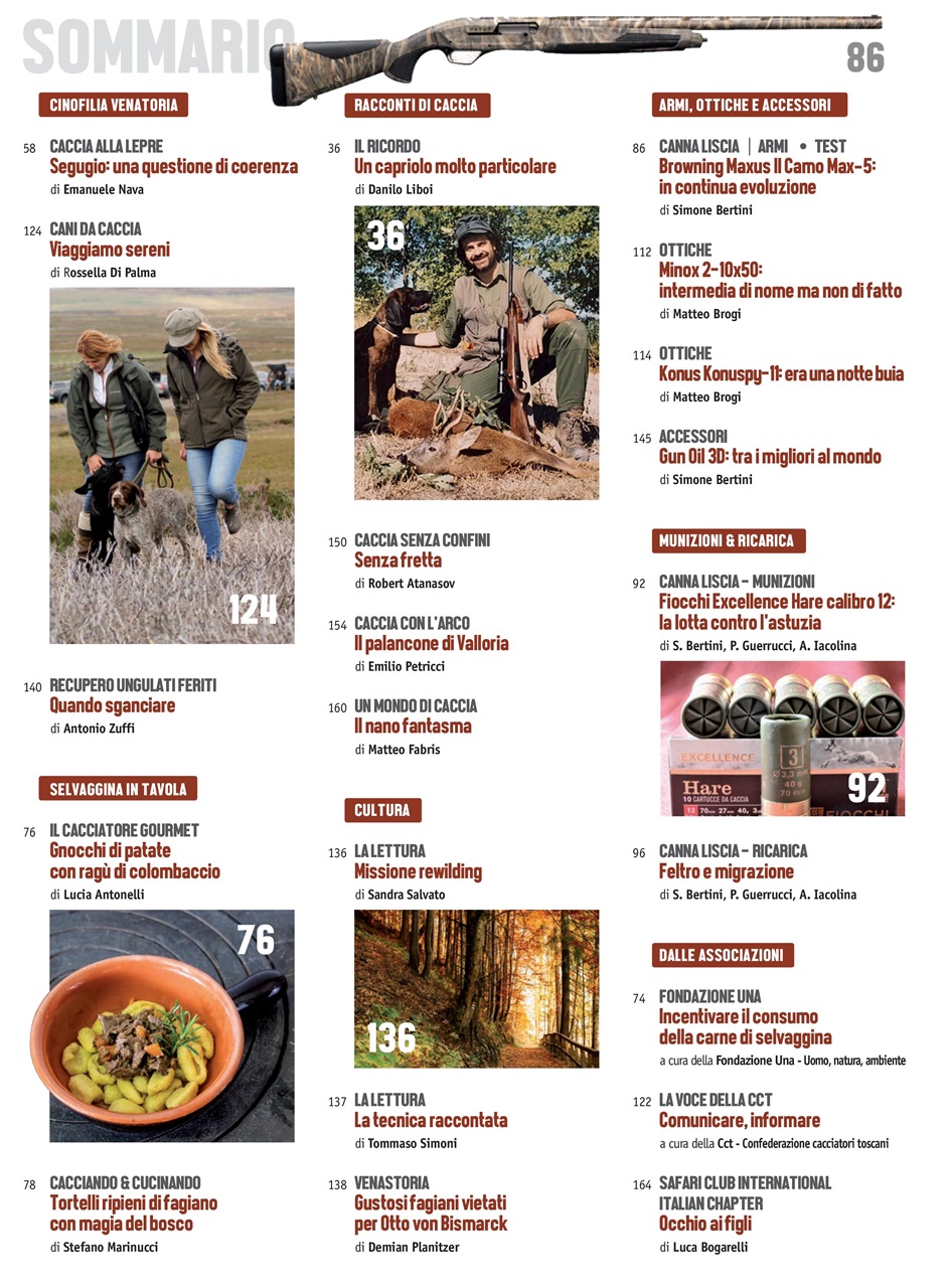Caccia Magazine Preview Pages