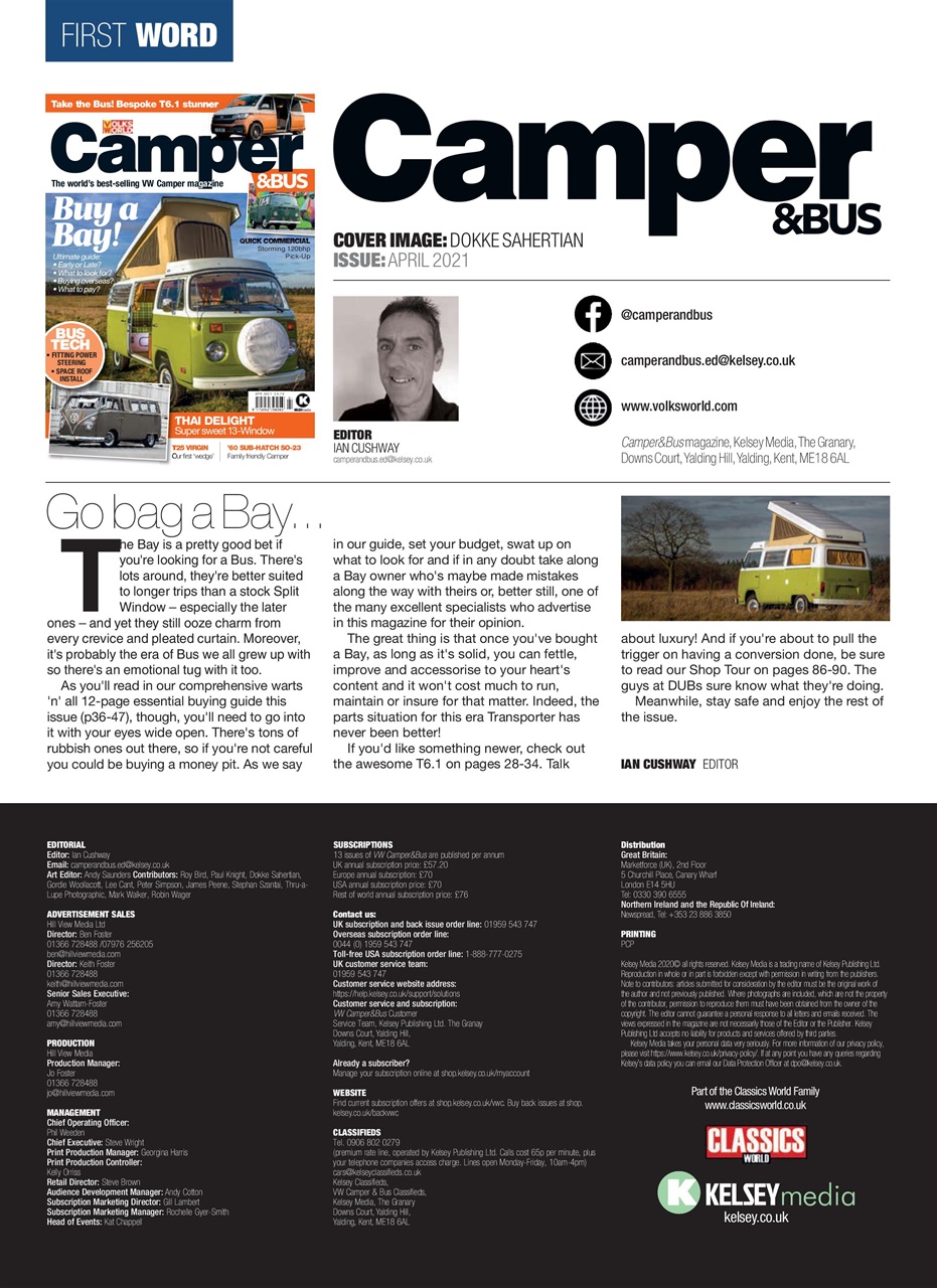 VW Camper Preview Pages