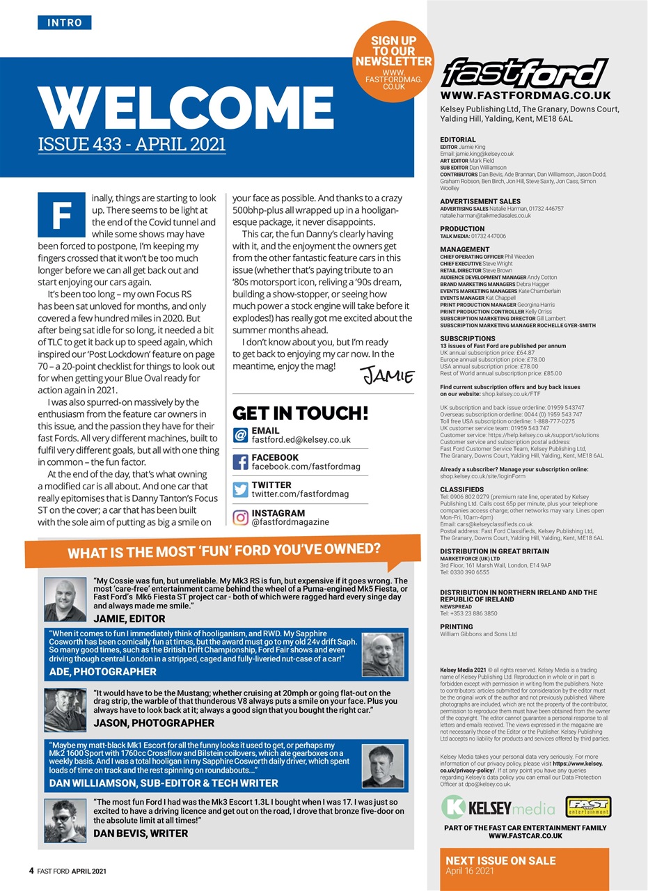 Fast Ford Preview Pages