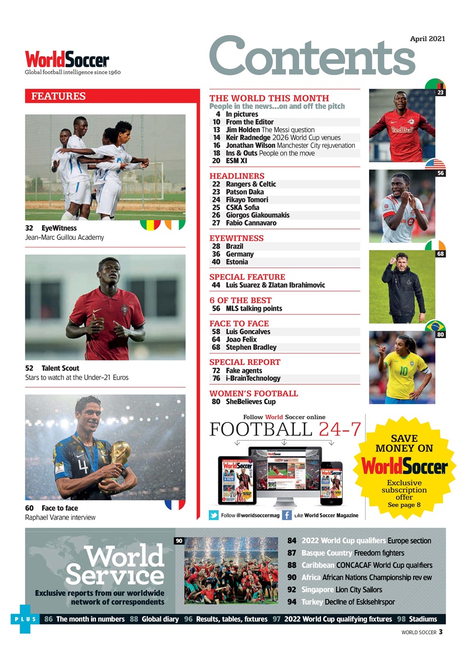 World Soccer Preview Pages