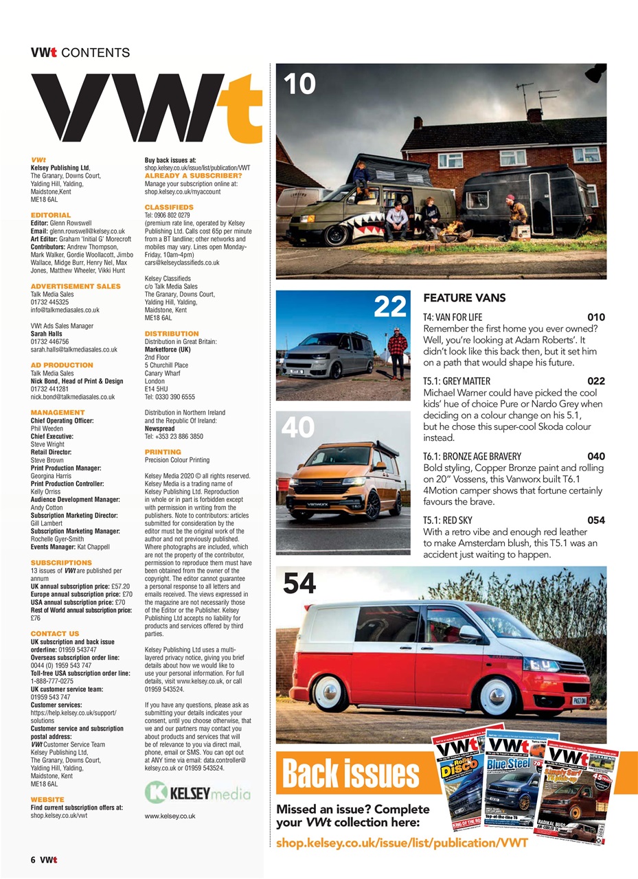 VWt Magazine Preview Pages