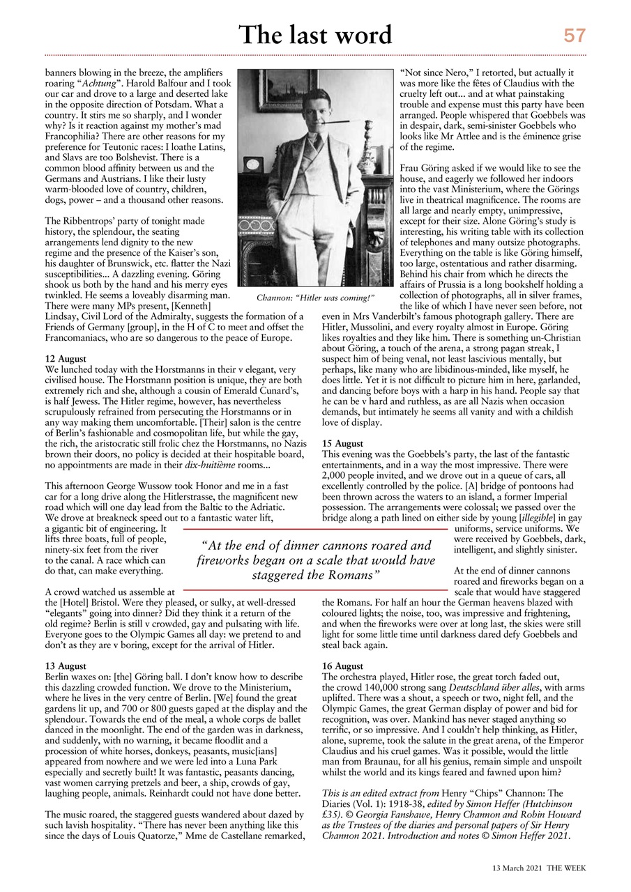 The Week Preview Pages