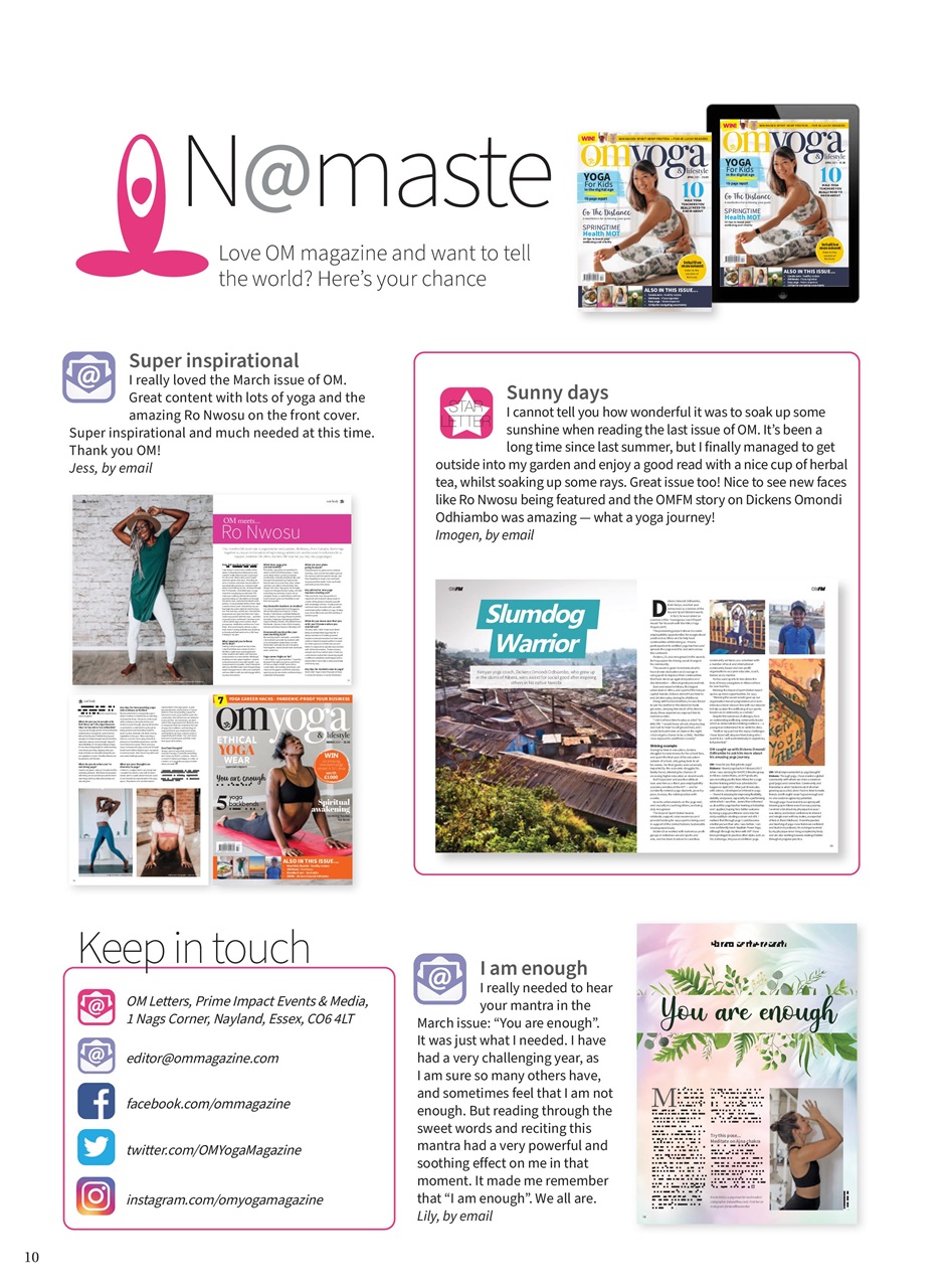 OM Yoga Magazine Preview Pages