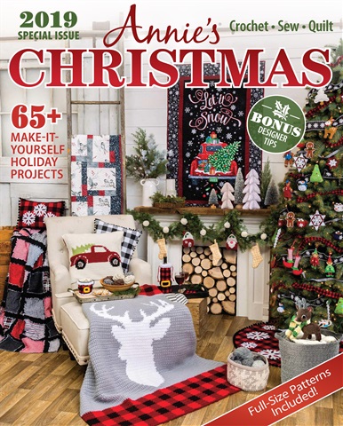 Crochet World issue Annie's Christmas Winter 2019