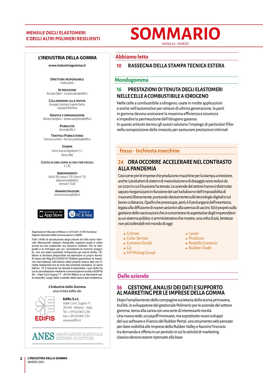L’industria della Gomma Preview Pages