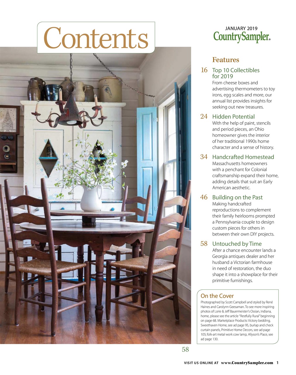 Country Sampler Home Preview Pages