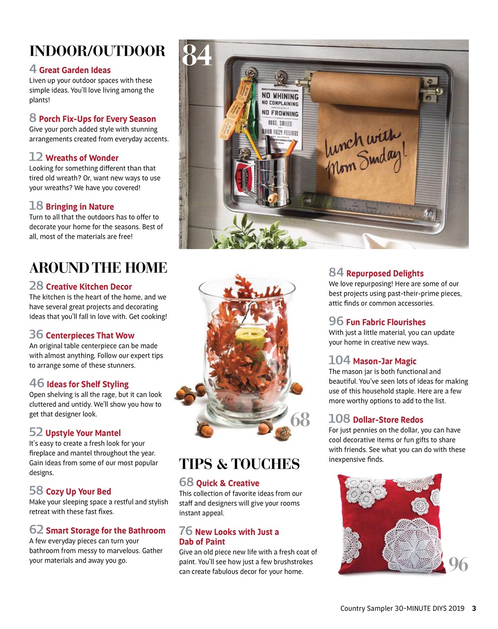 Country Sampler Preview Pages