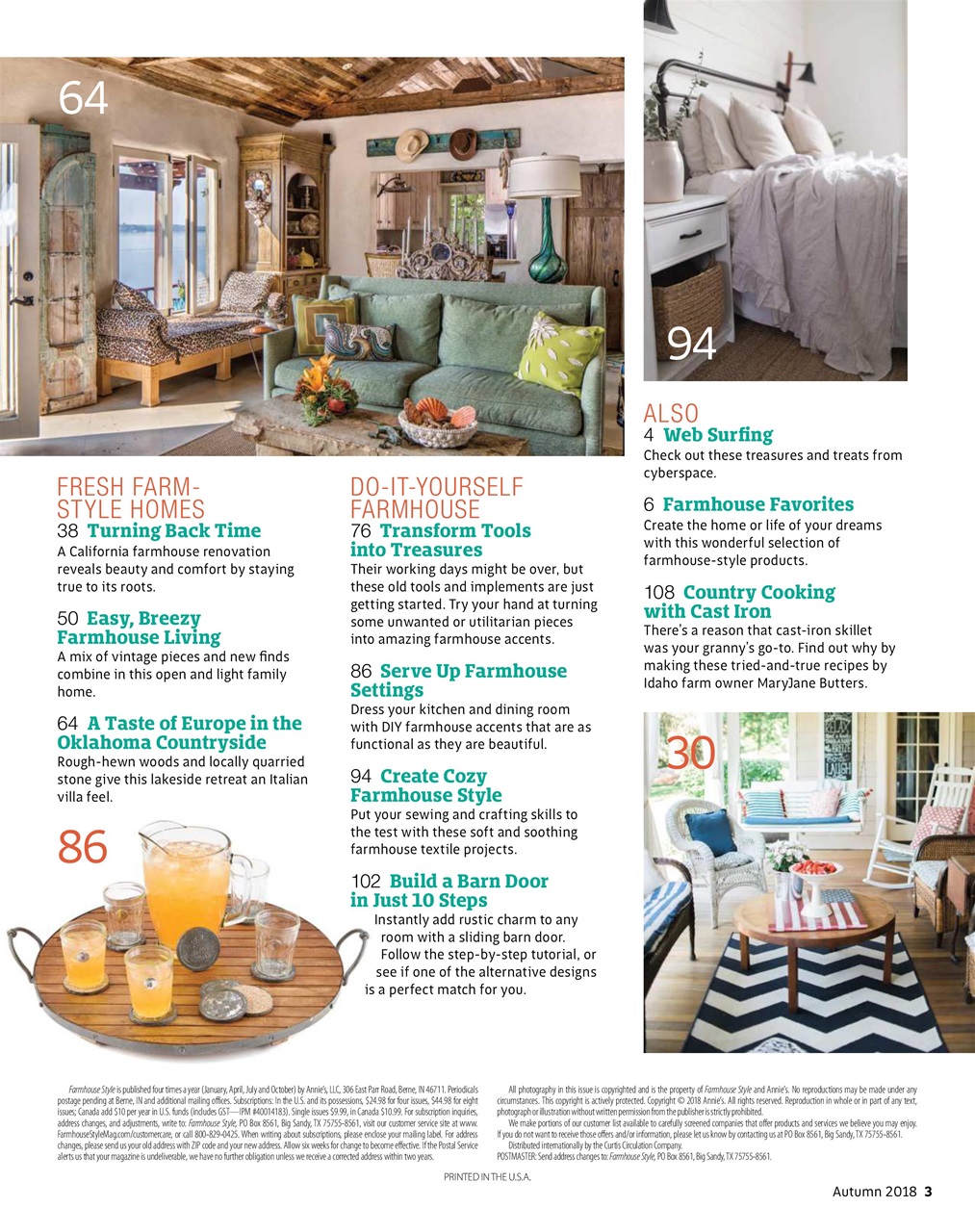 Farmhouse Style Preview Pages
