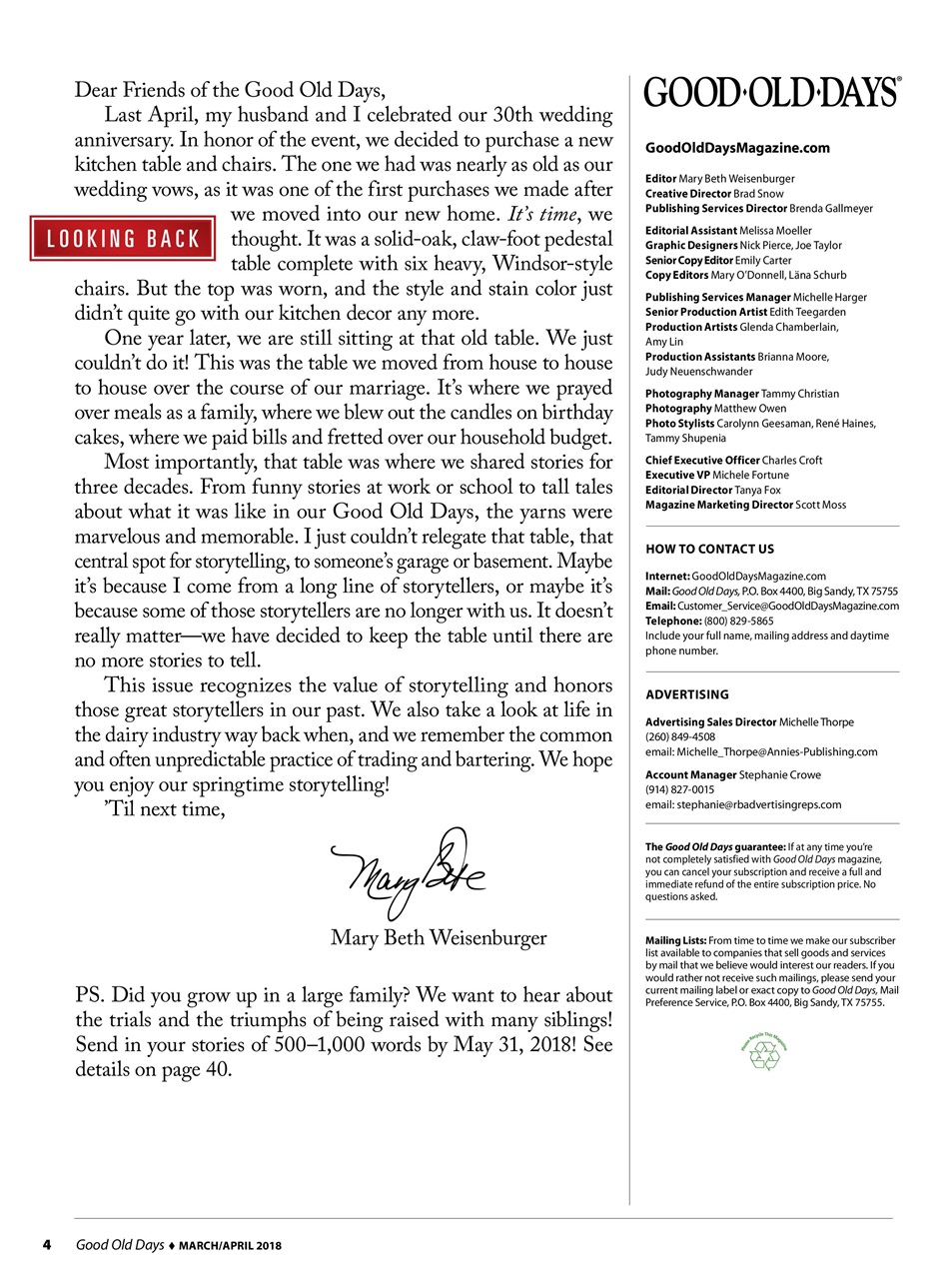 Good Old Days Preview Pages