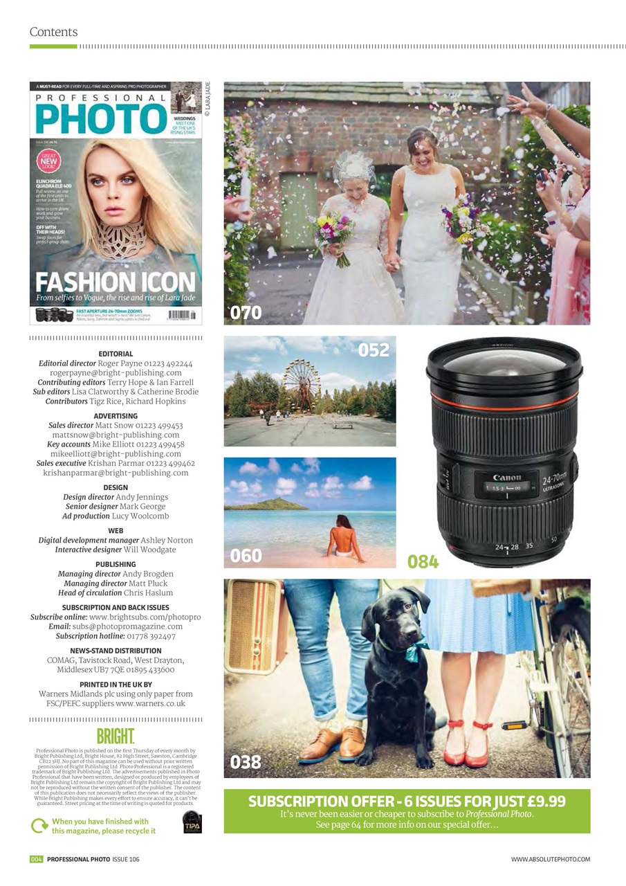 Professional Photo Preview Pages