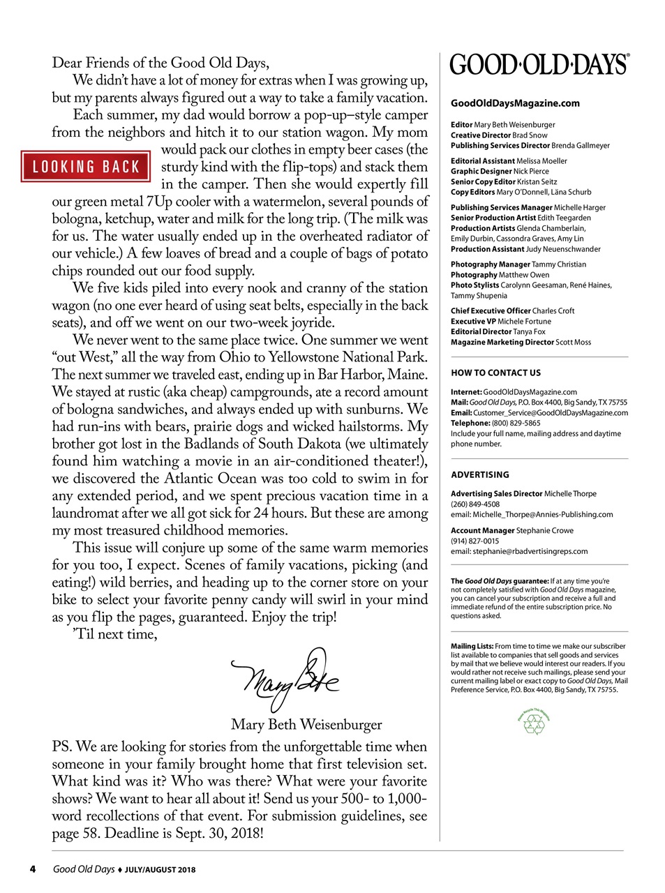 Good Old Days Preview Pages