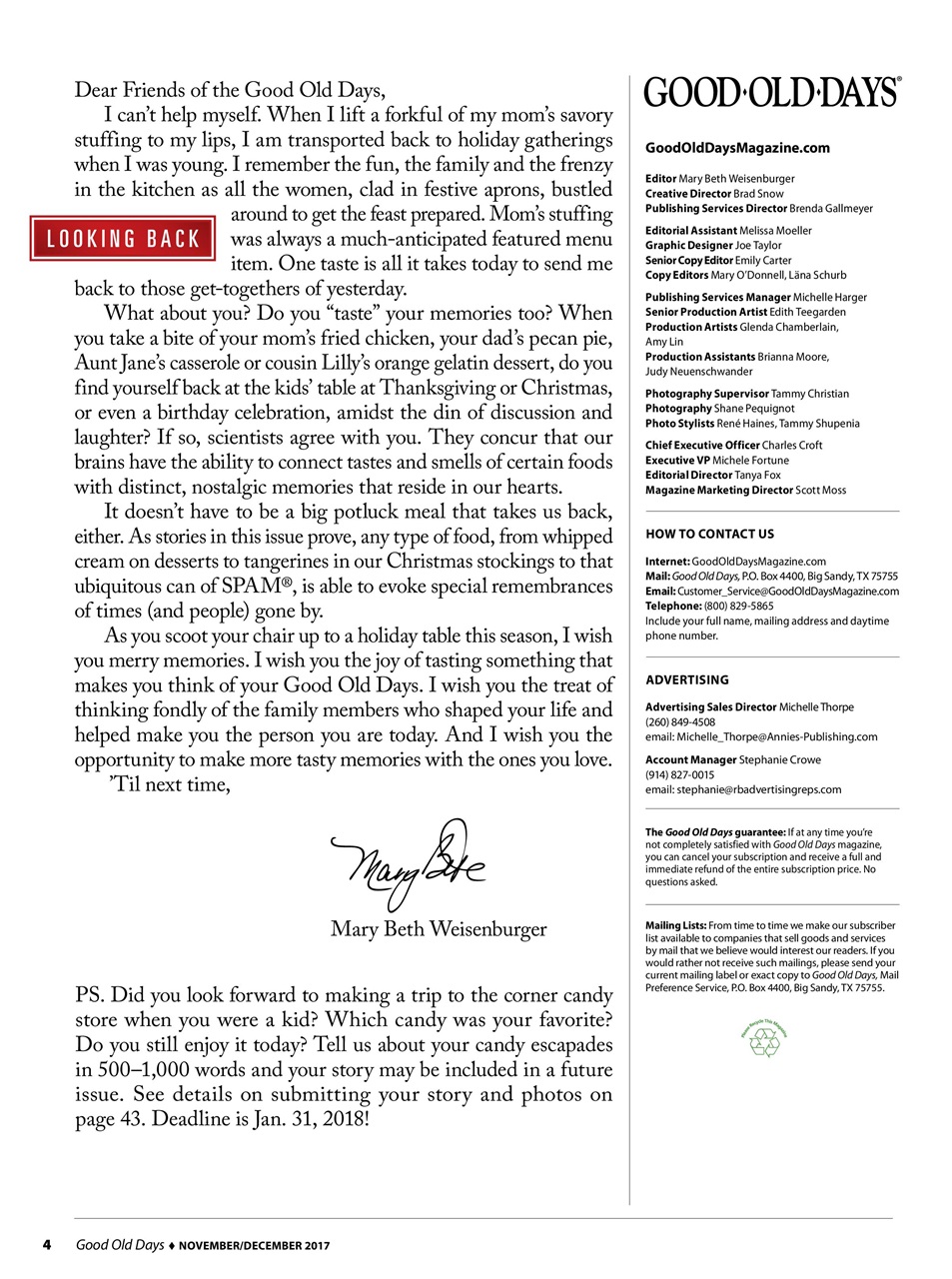 Good Old Days Preview Pages