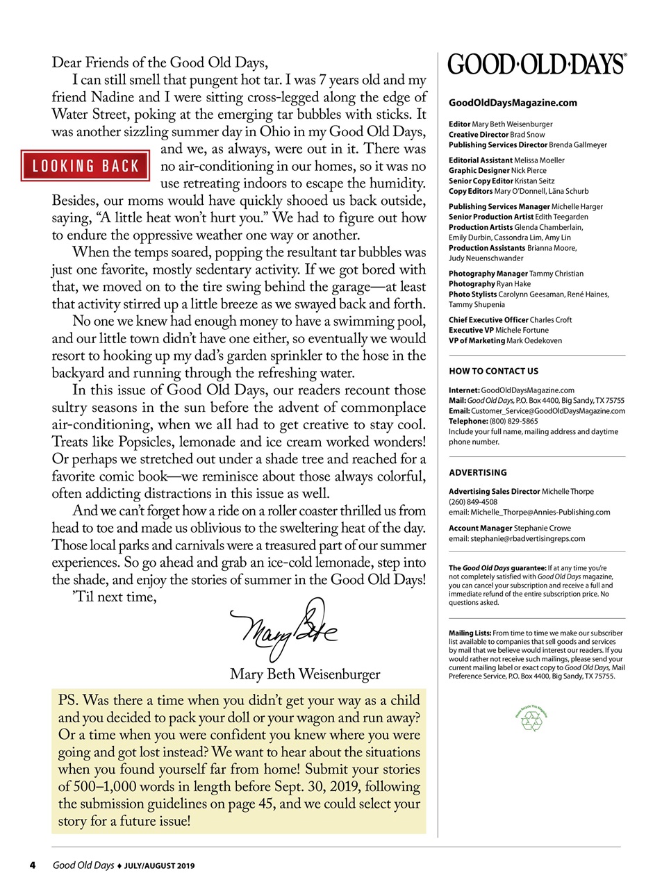 Good Old Days Preview Pages