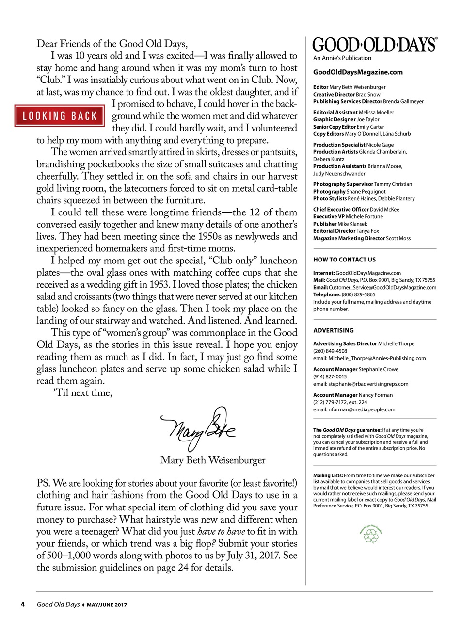 Good Old Days Preview Pages