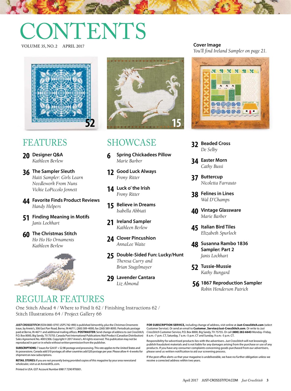 Just CrossStitch Preview Pages