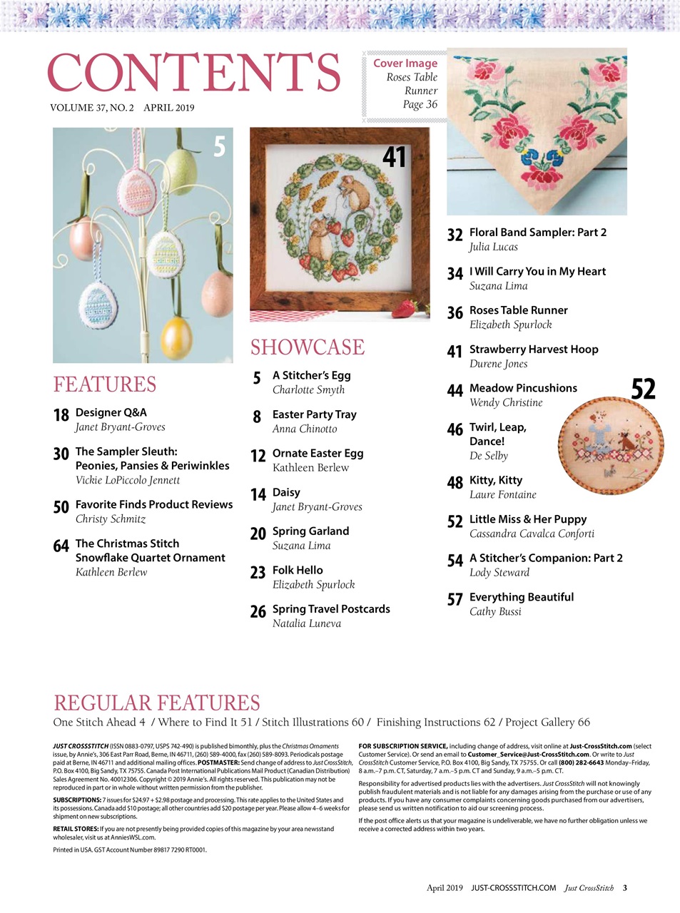 Just CrossStitch Preview Pages