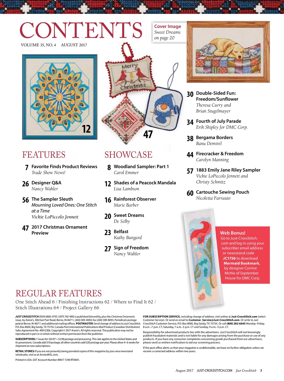 Just CrossStitch Preview Pages