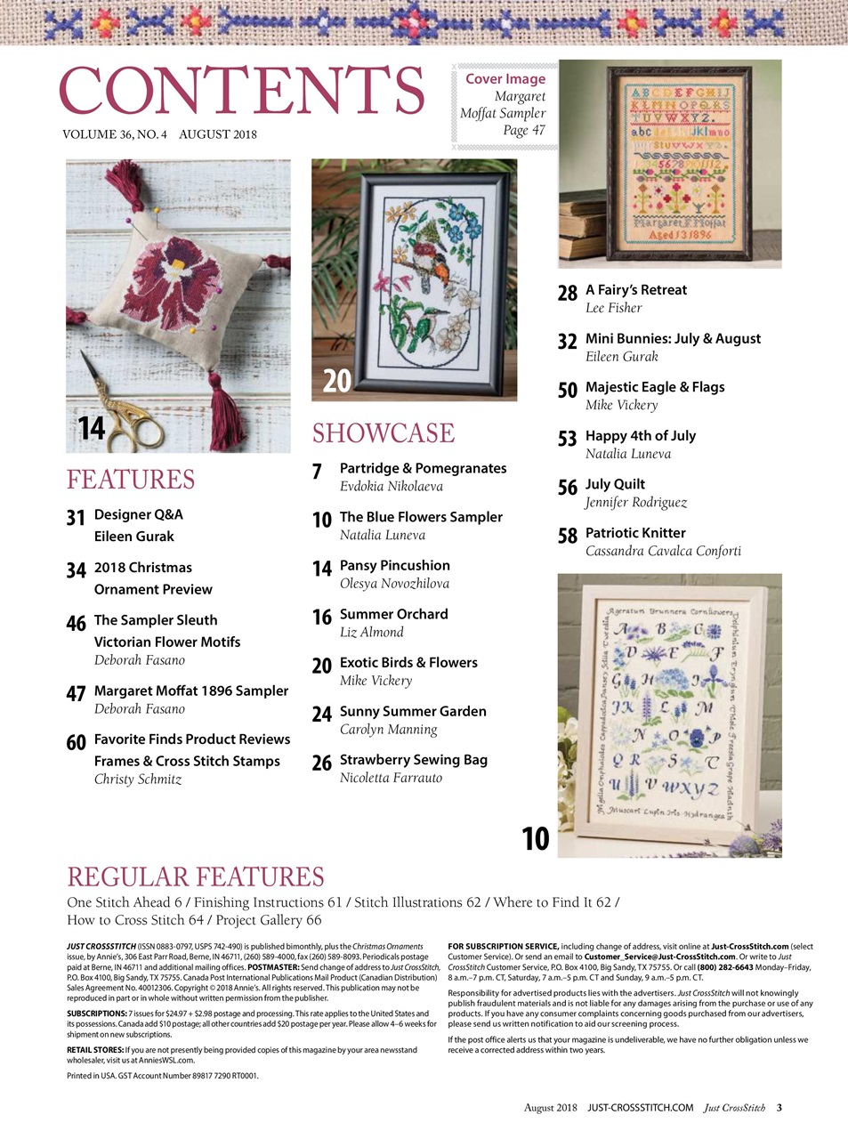 Just CrossStitch Preview Pages