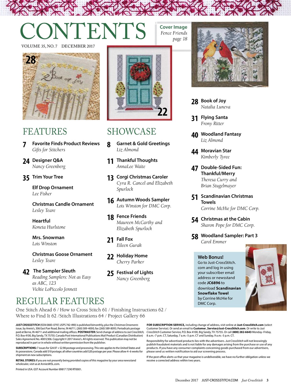 Just CrossStitch Preview Pages