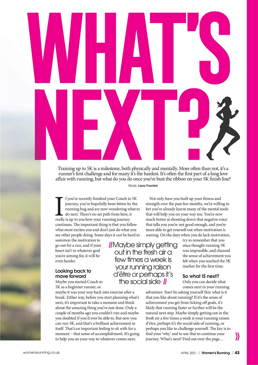 Women’s Running Preview Pages