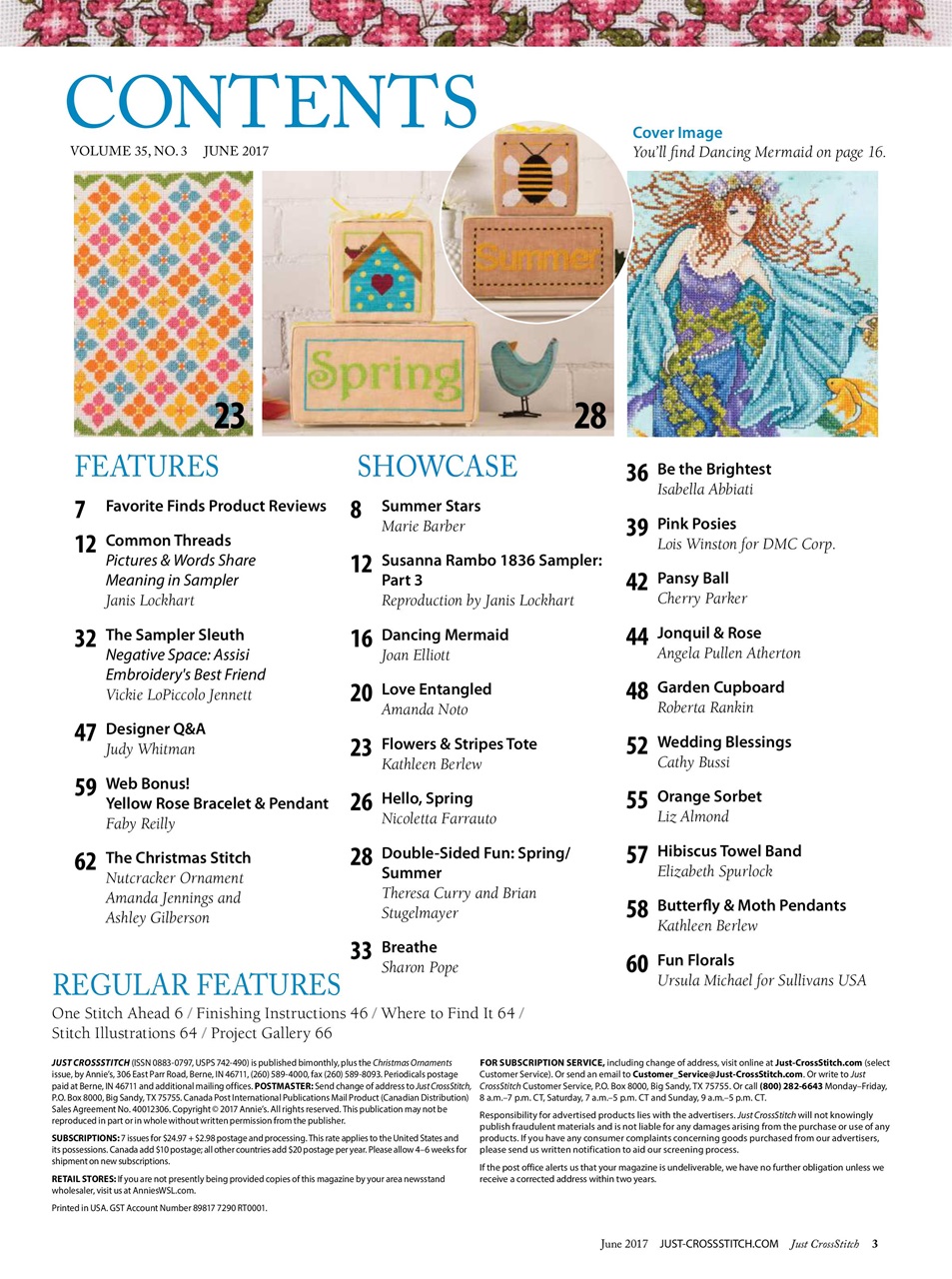 Just CrossStitch Preview Pages
