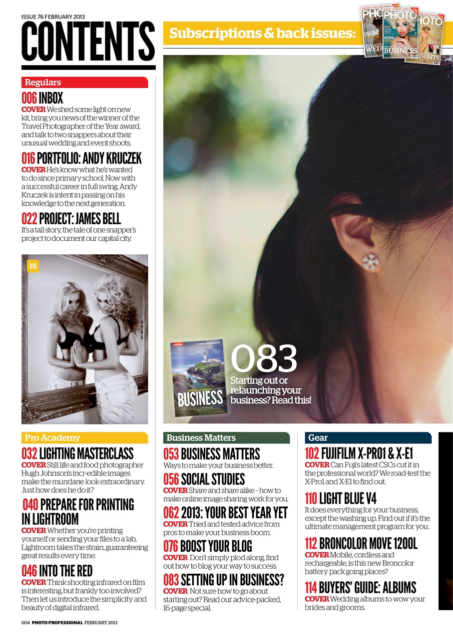 Professional Photo Preview Pages