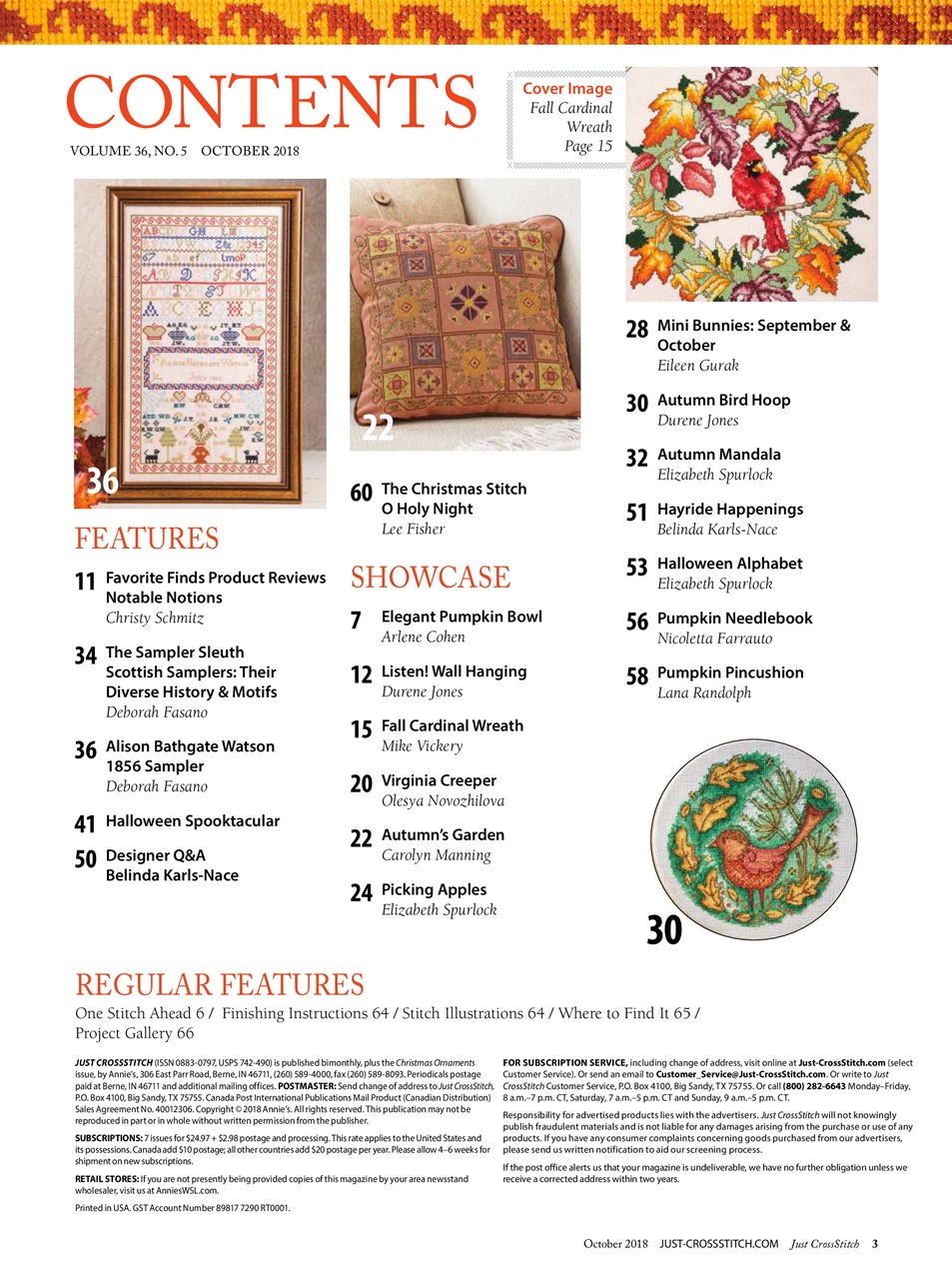 Just CrossStitch Preview Pages