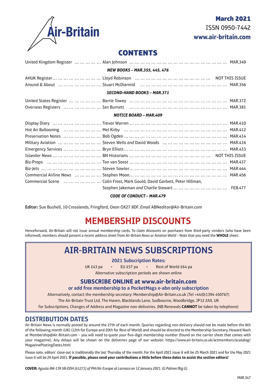 Air Britain News Preview Pages