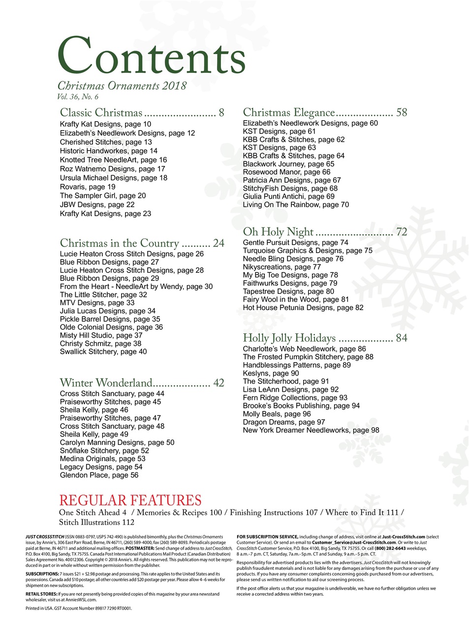 Just CrossStitch Preview Pages