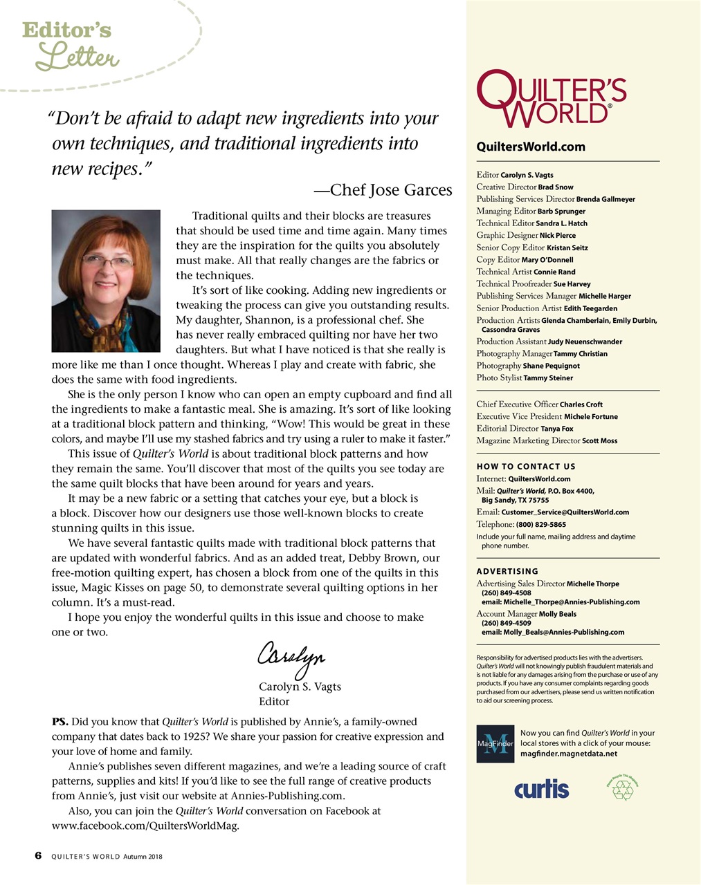 Quilter's World Preview Pages