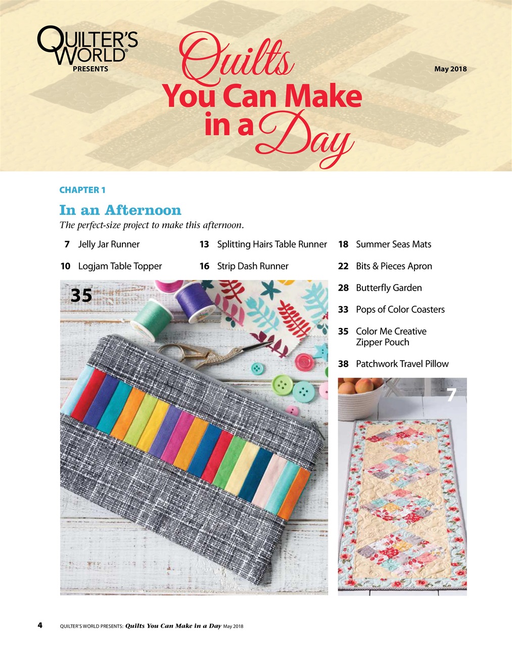 Quilter's World Preview Pages