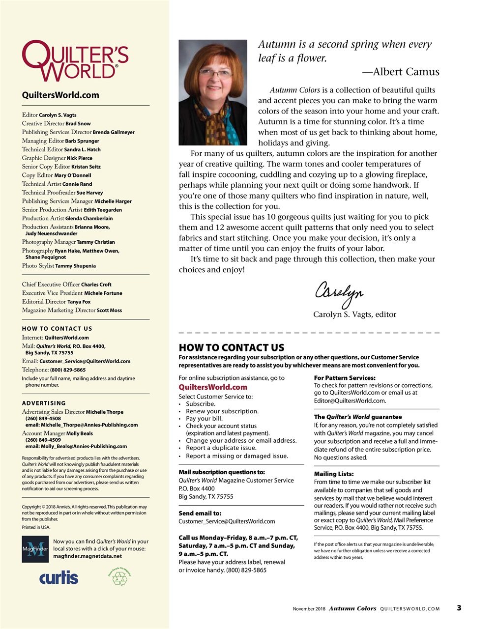 Quilter's World Preview Pages