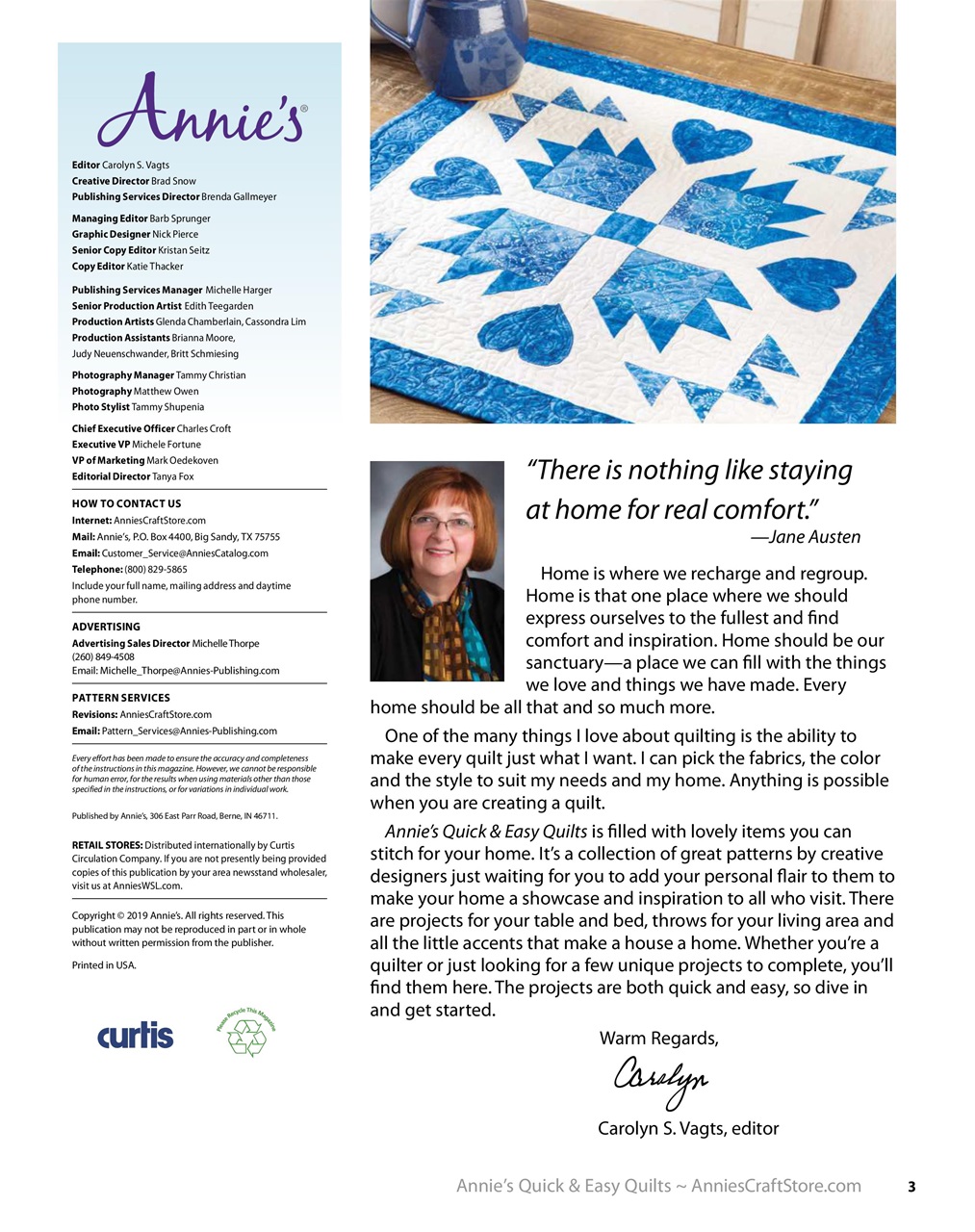 Quilter's World Preview Pages