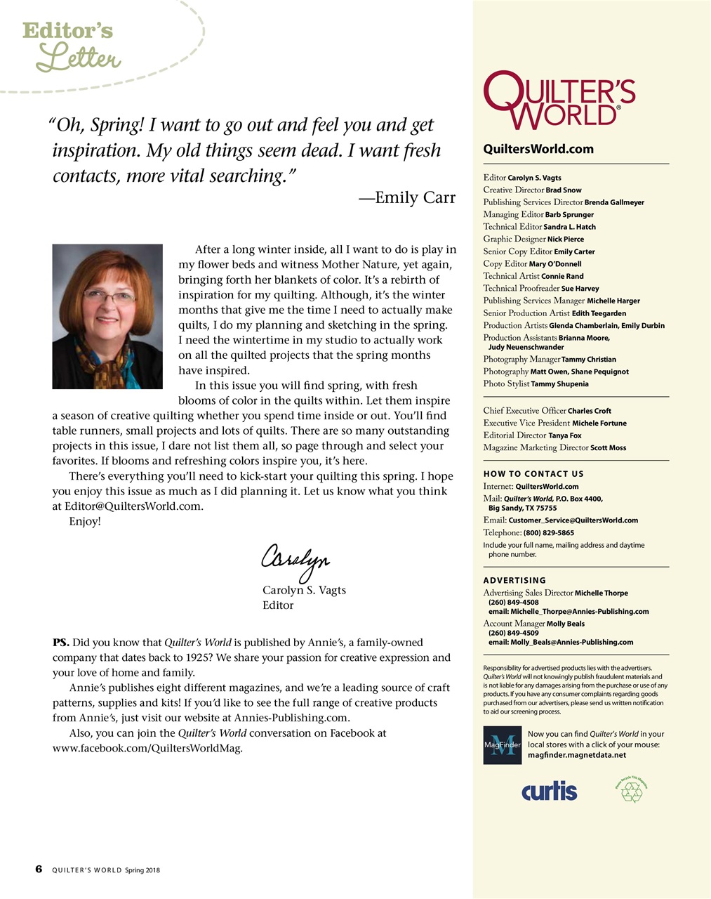 Quilter's World Preview Pages