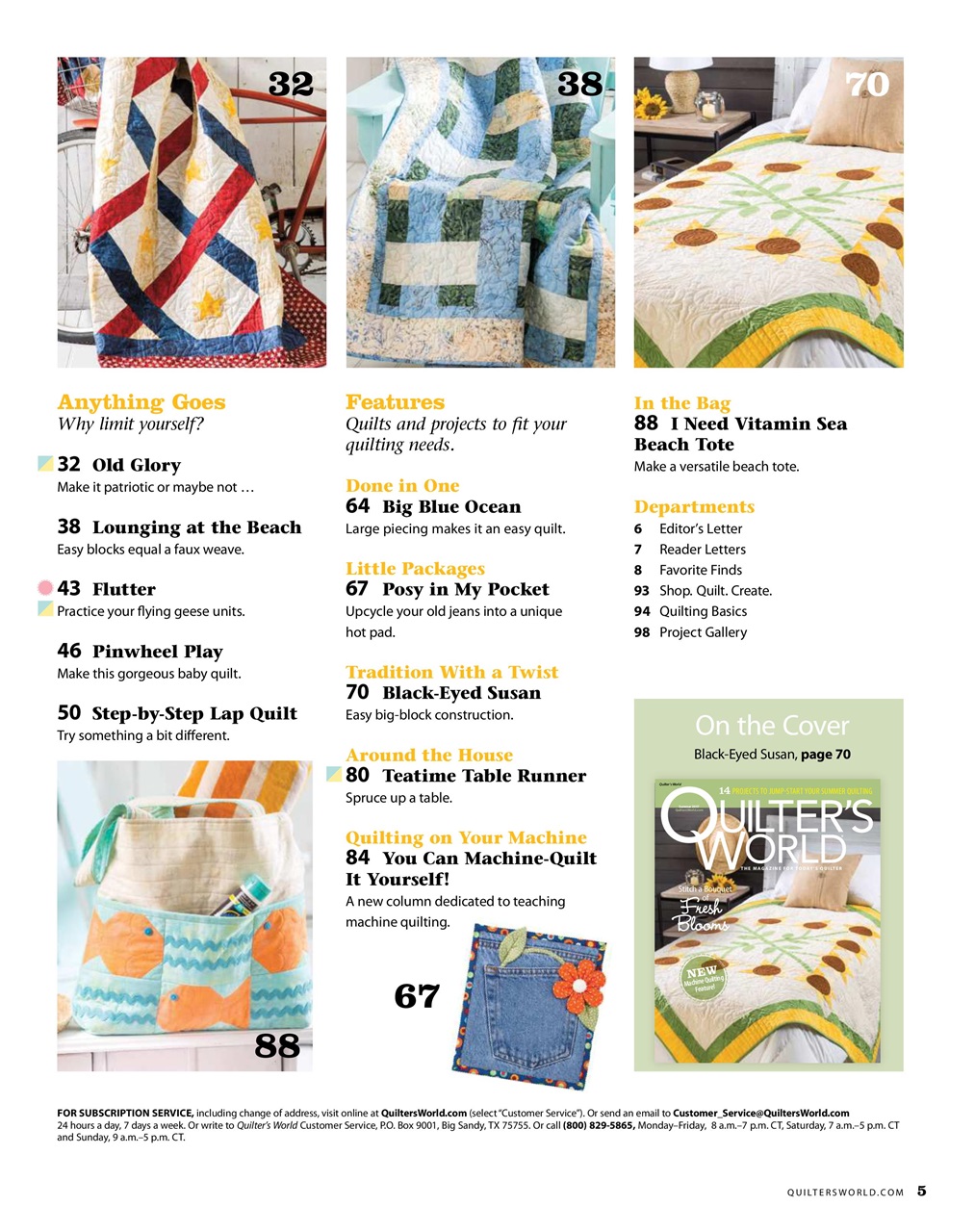 Quilter's World Preview Pages