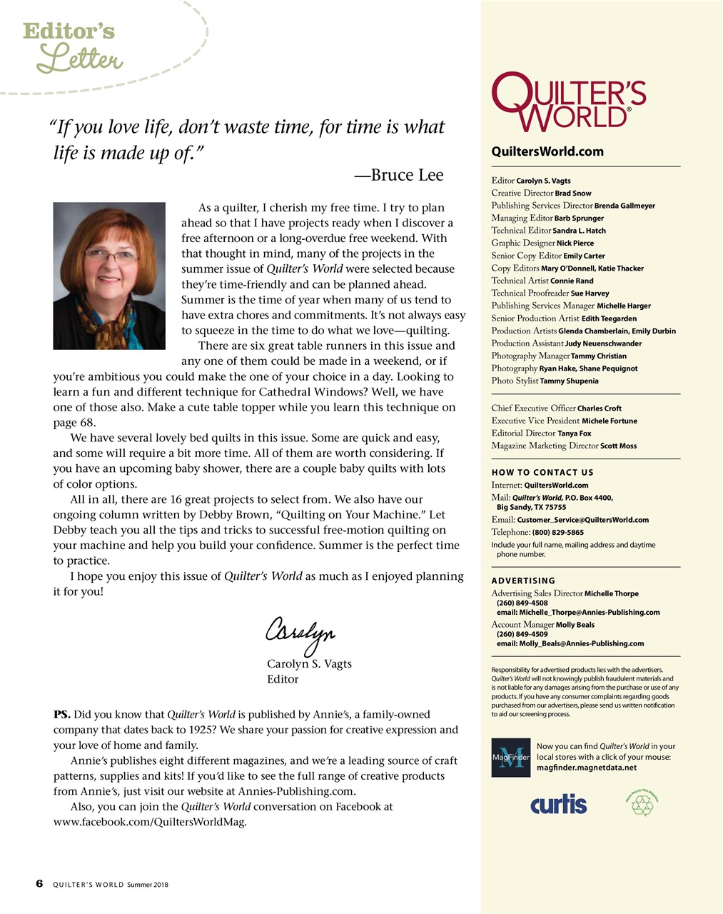 Quilter's World Preview Pages