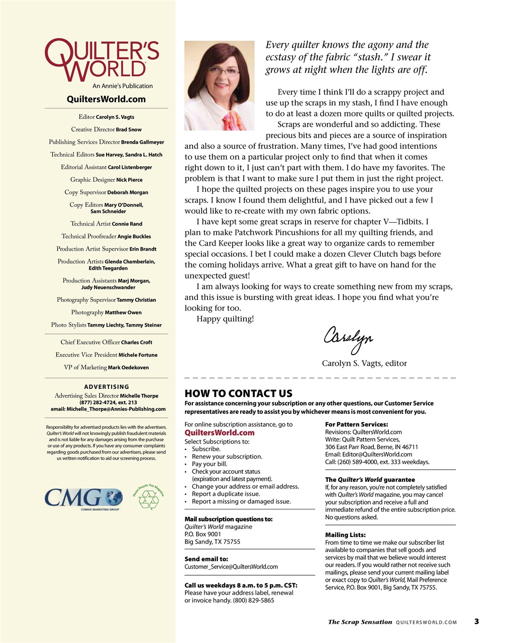 Quilter's World Preview Pages