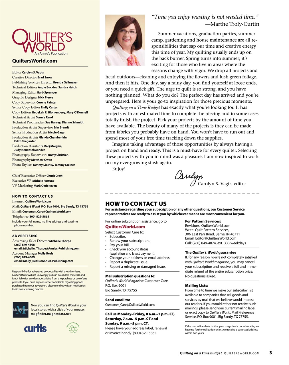 Quilter's World Preview Pages