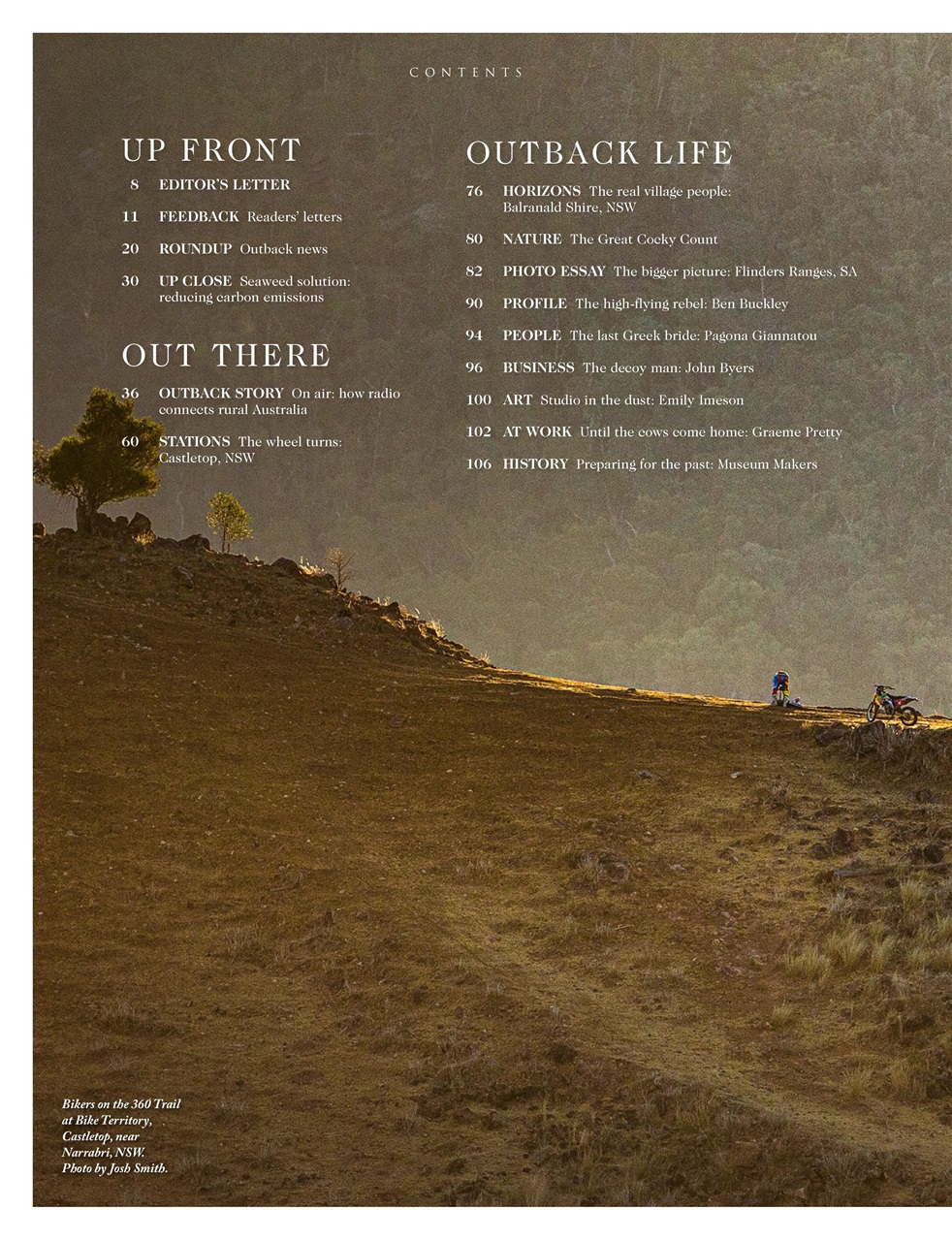 OUTBACK Magazine Preview Pages
