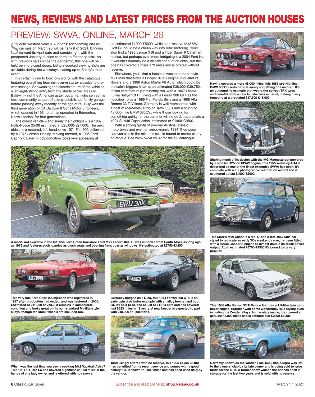 Classic Car Buyer Preview Pages